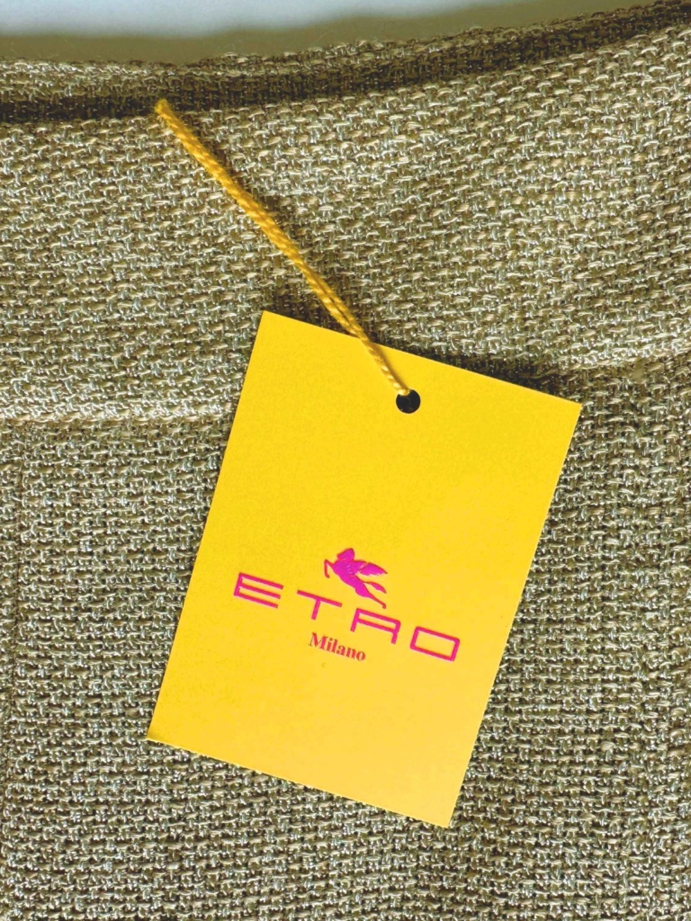 NWT ETRO Gold Metallic Tweed Mini Skirt IT 46 US 10 - Picture 5 of 6